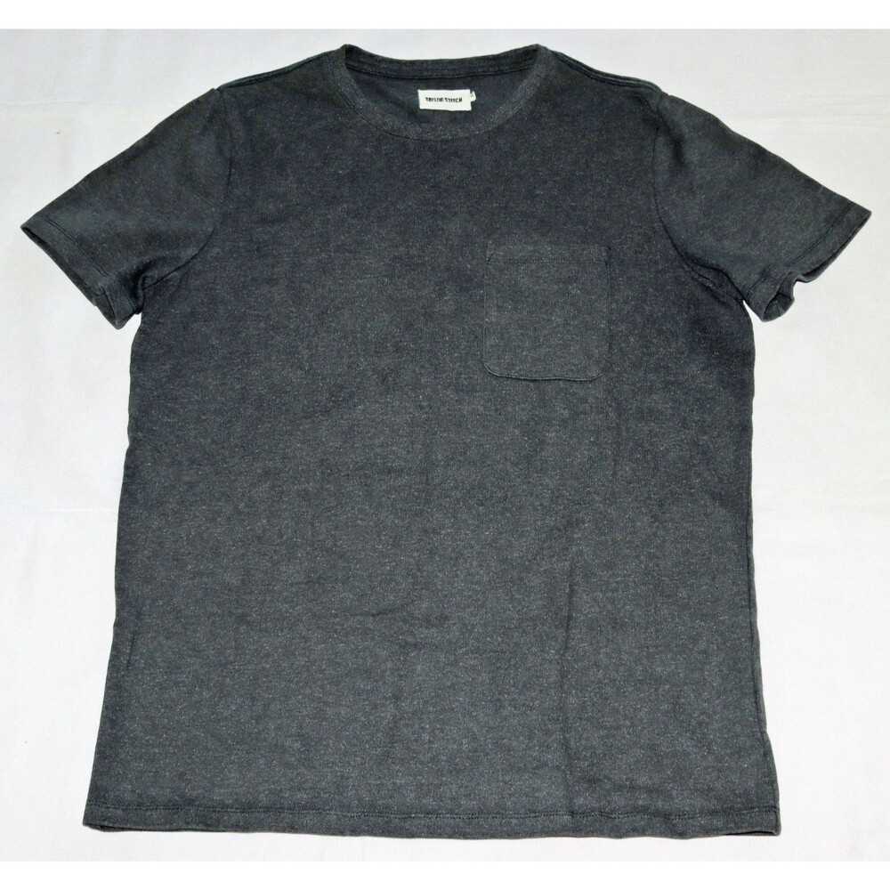 Taylor Stitch Short Sleeve Green T-Shirt Men's Medium 40 Pocket Crewneck